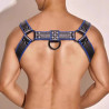 KinkHarness Harnais Simili Hashon Noir-Bleu